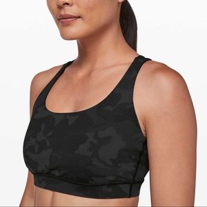 lululemon camo energy sports bra